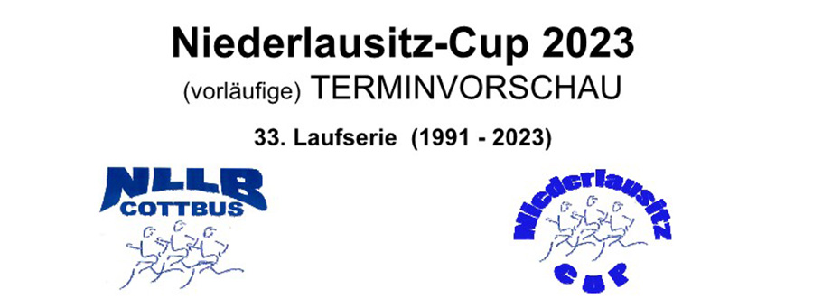 Termi8ne im Niederlausitz-Cup 2023 - vorläufig